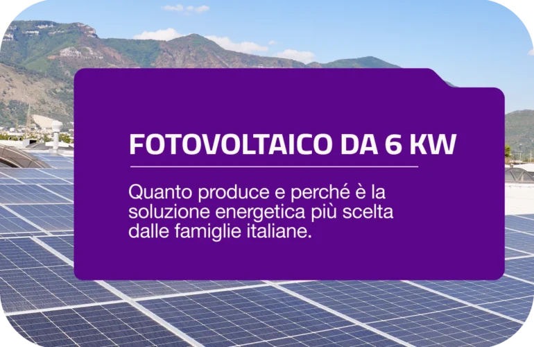 Fotovoltaico da 6 kW