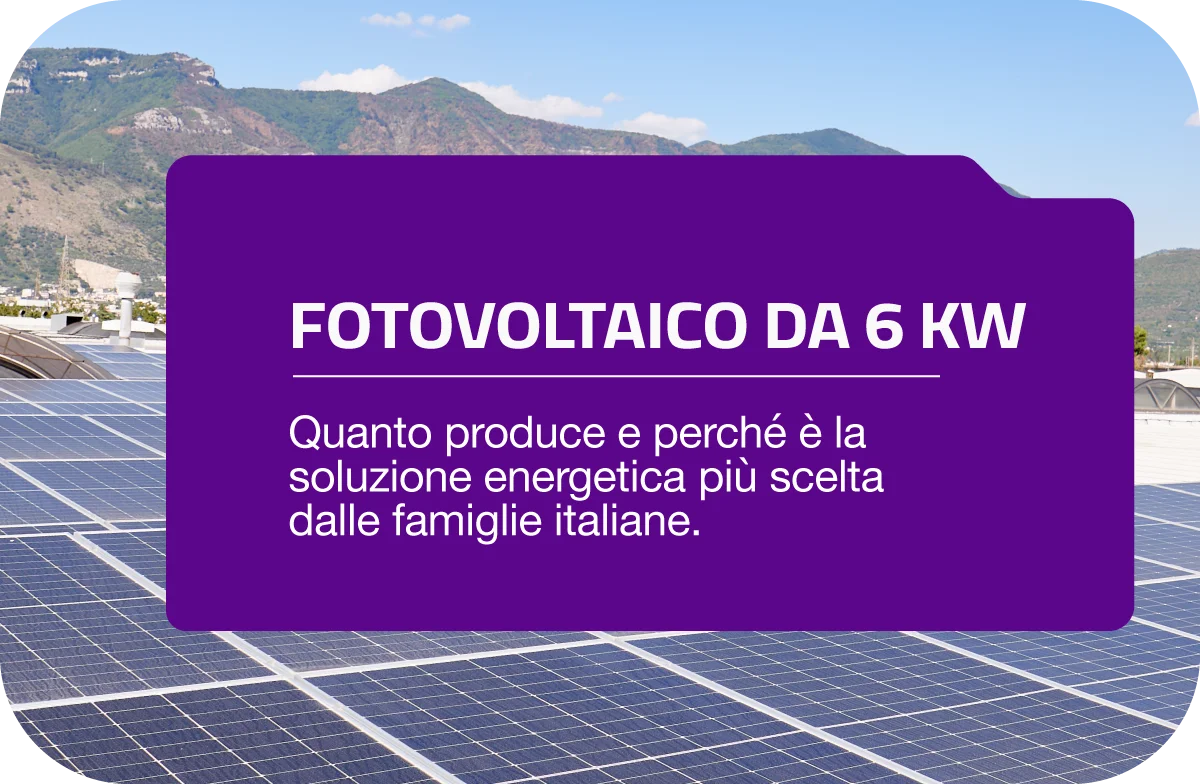 Fotovoltaico da 6 kW